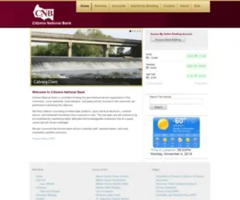 Cnboflebanon.com(Citizens National Bank) Screenshot