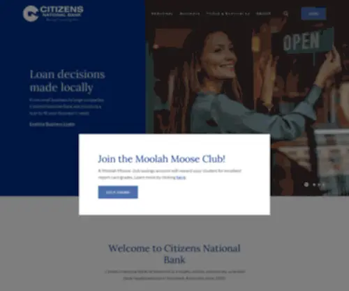 CNbsomerset.com(Citizens National Bank) Screenshot