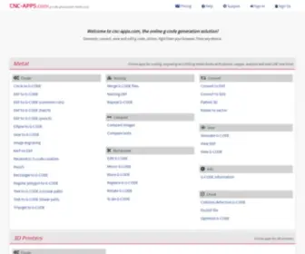 CNC-APPS.com(G code generation made easy) Screenshot