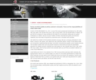 CNC-Lathe-Chiahchyun.com(Swiss Type CNC Lathe) Screenshot