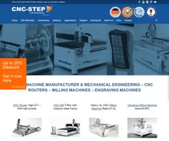 CNC-Router.com(CNC Machine Manufacturer from Germany) Screenshot