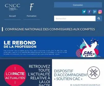 CNCC.fr(Compagnie Nationale des Commissaires aux Comptes) Screenshot
