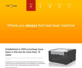 CNCcheap.com(Laser machine) Screenshot