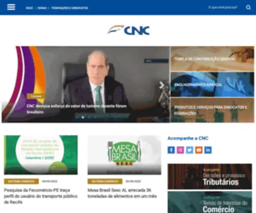 CNC.com.br(Confederação Nacional do Comércio de Bens) Screenshot