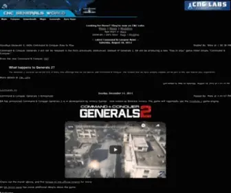 CNcgeneralsWorld.com(CNC Generals World) Screenshot