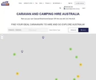 CNchire.com.au(Caravan and Camping Hire AUS) Screenshot