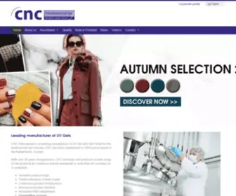 Cncinternational.eu(Manufacturer of UV Gels) Screenshot