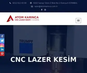 CNclazerkesim.com(Lazer Kesim) Screenshot