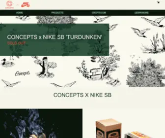 CNCPTsturdunken.com(Concepts x Nike SB) Screenshot