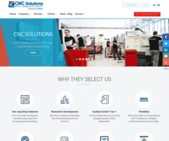 CNcsolutions.com(CNC Solutions) Screenshot