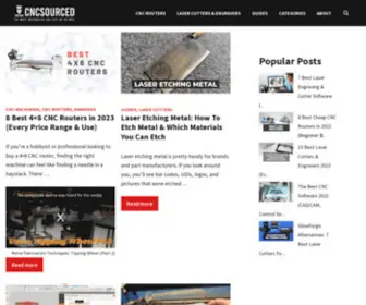 CNcsourced.com(The World’s Most Informative CNC Source) Screenshot