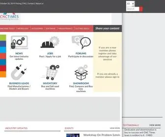 CNctimes.com(An online portal for the Indian CNC machine industry and manufacturing domain) Screenshot