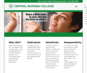 Cncusa.edu(Central Nursing College) Screenshot