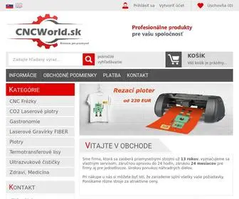 CNcWorld.sk(Online obchod s priemyselným vybavením) Screenshot