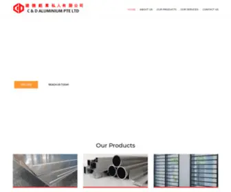 Cndalum.com.sg(C&D Aluminium) Screenshot