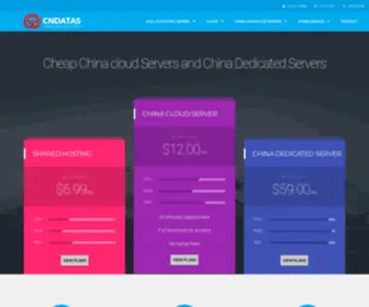 Cndatas.com(Cheap china cloud server) Screenshot