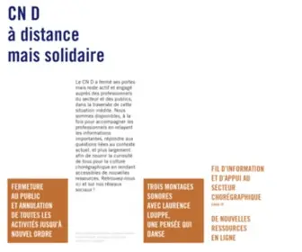 CND.fr(Centre national de la danse) Screenshot