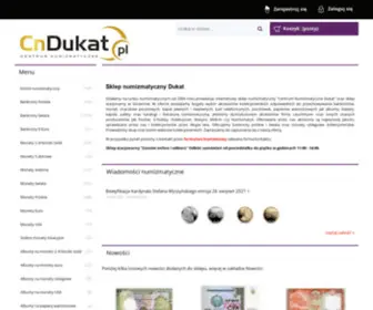 Cndukat.pl(Sklep numizmatyczny Dukat) Screenshot