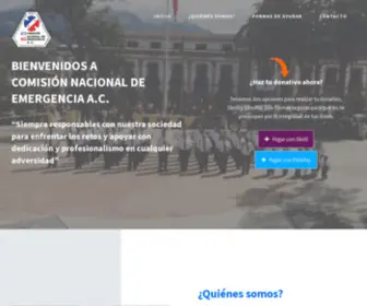 Cne-AC.org(Comisión Nacional de Emergencia A.C) Screenshot