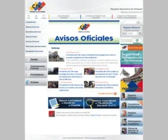 Cne.gov.ve(Consejo Nacional Electoral) Screenshot