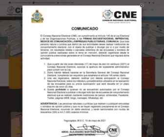 Cne.hn(Consejo Nacional Electoral) Screenshot
