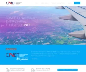Cnet.org.mx(El Consejo Nacional Empresarial Turístico (CNET)) Screenshot
