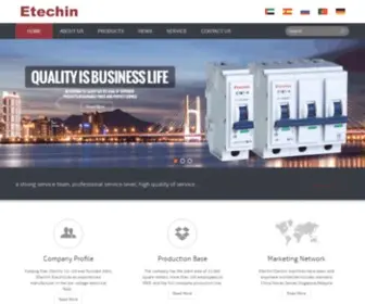 Cnetec.com(Wenzhou Etechin Electric Co) Screenshot