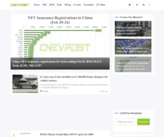 CnevPost.com(China EV news) Screenshot