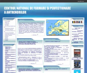 CNfpa-Sna.ro(Centrul National de Formare si Perfectionare a Antrenorilor) Screenshot