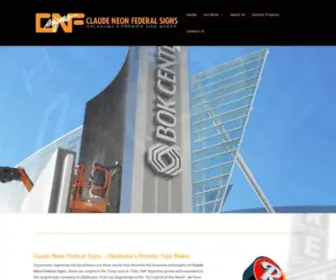 CNfsigns.com(CNF Sign Company in Tulsa) Screenshot