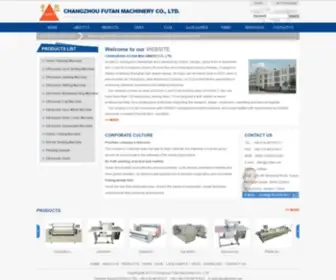 Cnfutan.com(Changzhou Futan Machinery Equipment Co) Screenshot