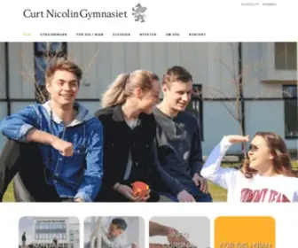 CNG.se(Curt Nicolin Gymnasiet i Finspång i Östergötland) Screenshot