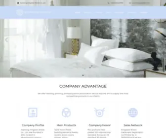 Cnhotellinens.com(Hotel Linen) Screenshot