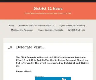 Cniadistrict11.org(District 11 News) Screenshot