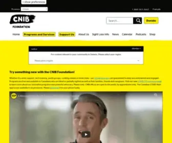 Cnib.ca(The CNIB Foundation) Screenshot
