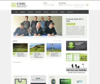 Cnig.pt(Conselho Nacional da Indústria do Golfe) Screenshot