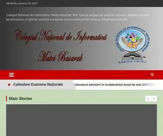 Cnimateibasarab.ro(Colegiul National de Informatica "Matei Basarab" Rm. Valcea asigura un serviciu educativ adaptat nevoilor beneficiarilor) Screenshot