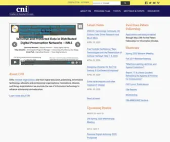 Cni.org(Coalition for Networked Information) Screenshot