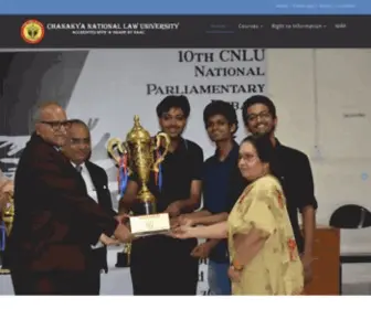 Cnlu.ac.in(Chanakya National Law University Official) Screenshot