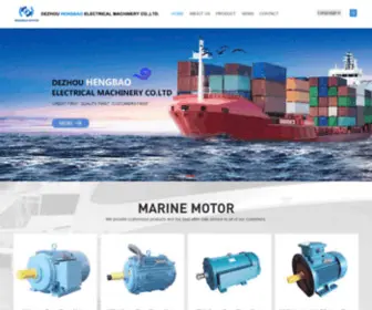 Cnmarinemotor.com(Dezhou Hengbao Electrical Machinery Co) Screenshot