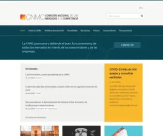 CNMC.es(Comisión Nacional de los Mercados y la Competencia) Screenshot