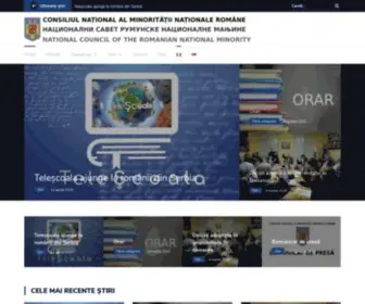 CNMNR.org(Consiliul Național al Minorității Naționale Române) Screenshot