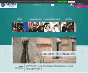 CNMSS.fr(Page d'accueil cnmss (caisse nationale militaire de sécurité sociale)) Screenshot