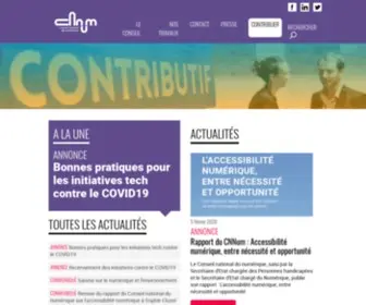 Cnnumerique.fr(Conseil national du numérique) Screenshot
