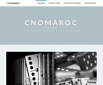 Cnomaroc.org(Info Terbaru Seputar Dunia Perjudian) Screenshot