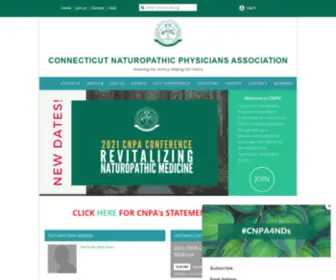 Cnpaonline.org(Connecticut Naturopathic Physicians Association) Screenshot