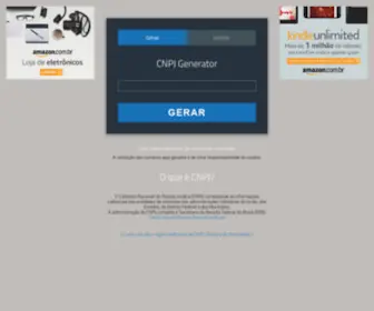 CNPjgenerator.com.br(CNPJ Generator) Screenshot