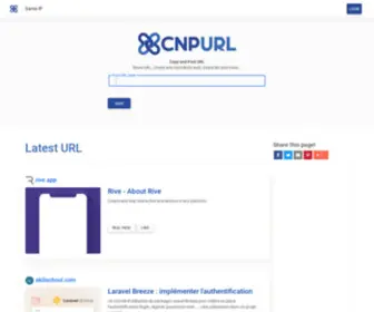 Cnpurl.com(Copy and Post URL) Screenshot