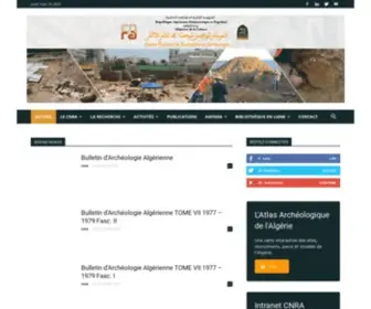 Cnra.dz(Centre National de Recherche en Archéologie) Screenshot