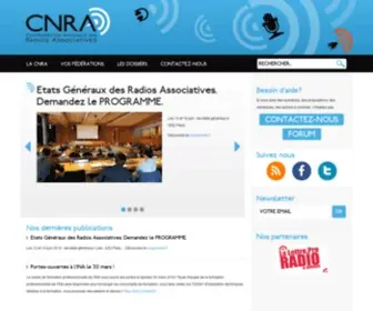Cnra.fr(Confédération Nationale de Radios Associatives) Screenshot